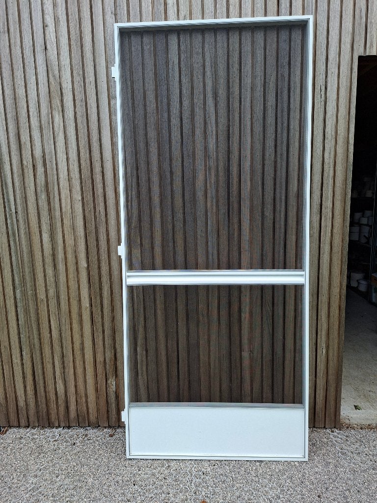 Metalen vliegendeur, Ophalen, 80 tot 100 cm, 215 cm of meer, Metaal