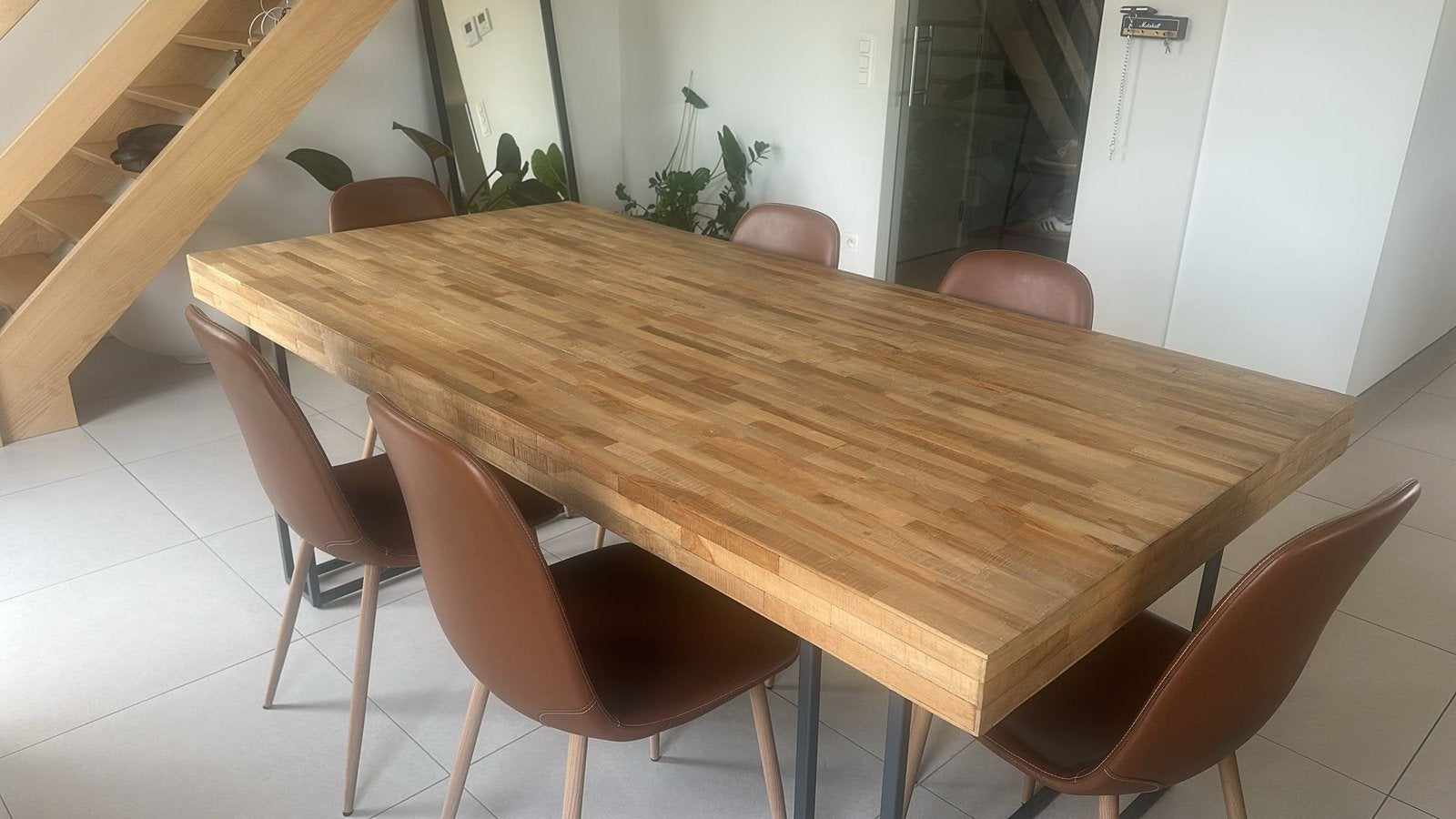 Eettafel incl stoelen, Ophalen, Zo goed als nieuw