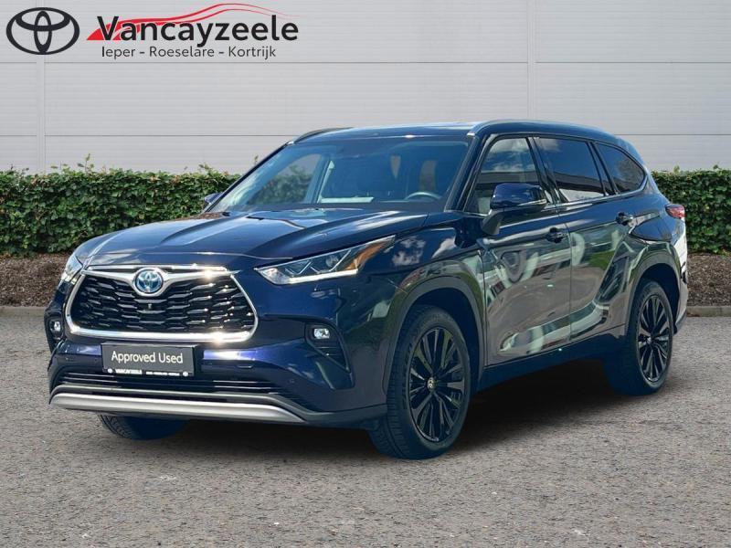 Toyota Highlander 7 zits+Premium Plus+360cam+gps+sens V+A, Auto's, USB, 5 deurs, Hybride Elektrisch/Benzine, SUV of Terreinwagen