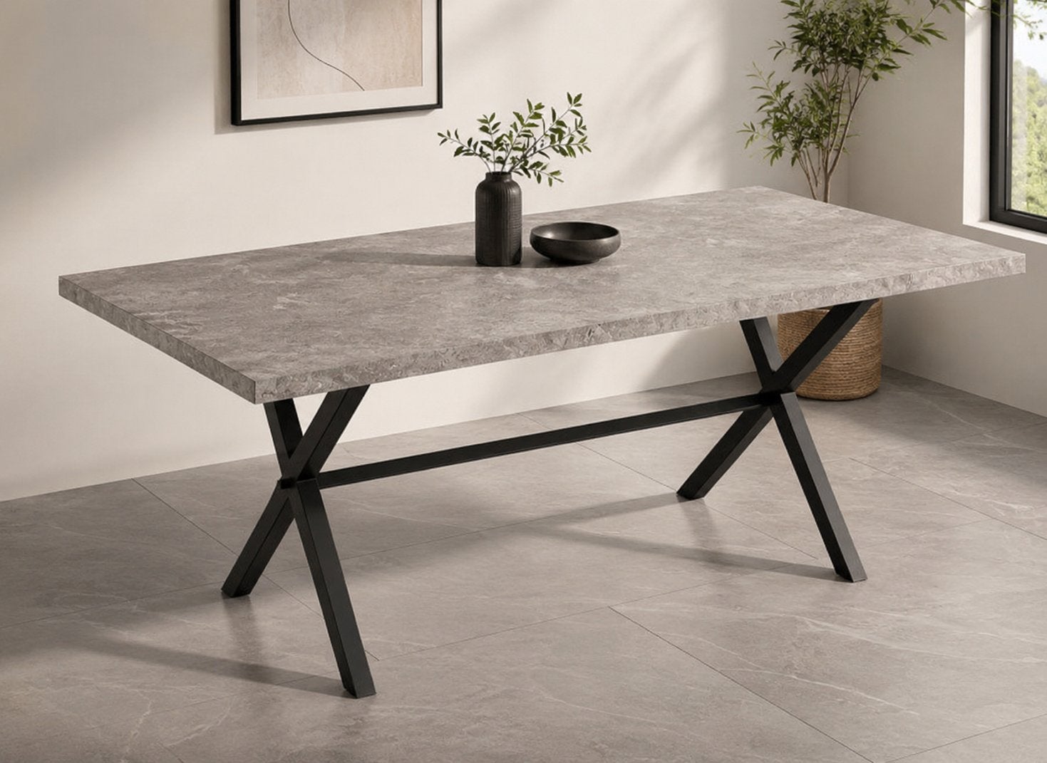 Table à manger, Ophalen, Zo goed als nieuw, Metaal