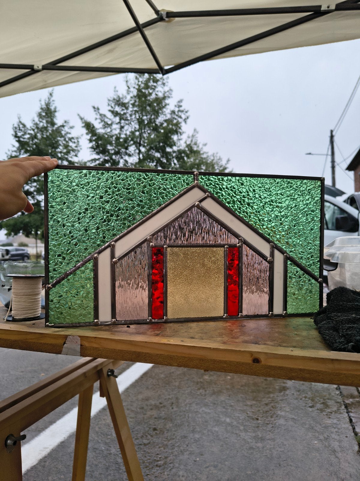 Glas in lood raam, volledige nieuw, Ophalen of Verzenden