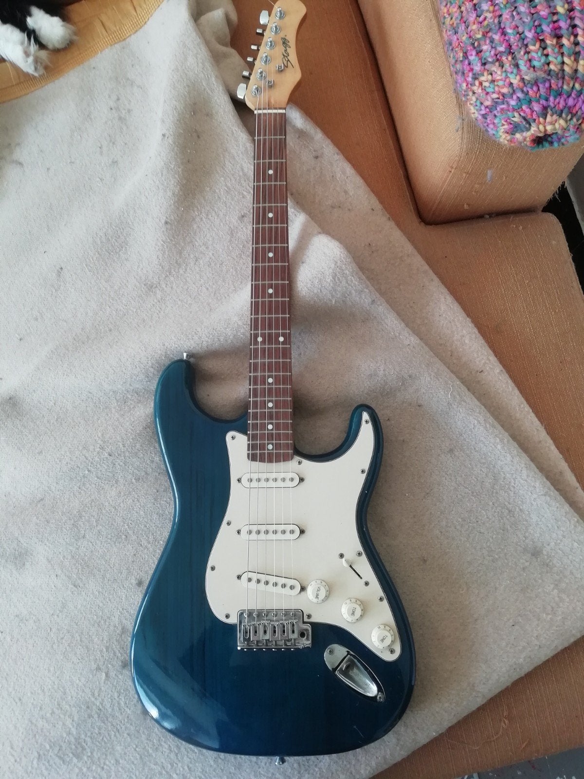 guitare Stagg "s" SES-30-IBM, Ophalen, Gebruikt, Solid body, Overige merken