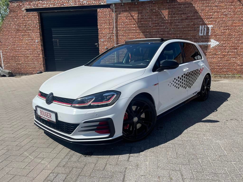 GOLF 7.5 GTI TCR | FULL OPTION | PANO | AKRAPOVIC | AIRCO!, 1998 cc, Stof, Wit, Bedrijf