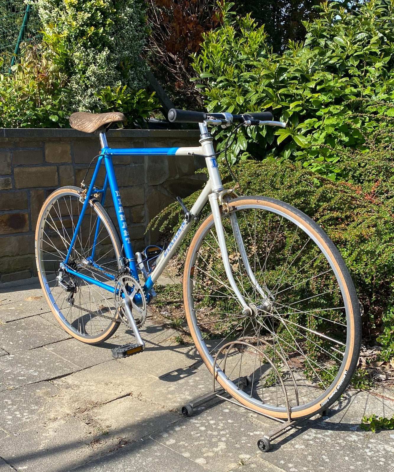 Retro koersfiets recht stuur, Ophalen