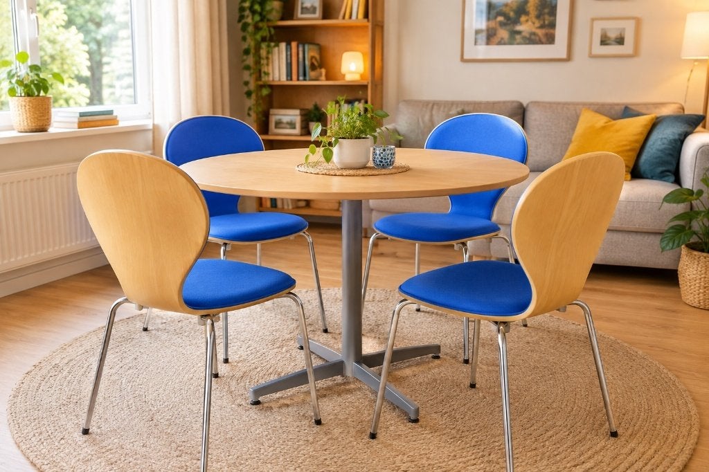 4 chaises Rondo Design danoises — Erik Jørgensen (mars 1996), Maison & Meubles, Enlèvement, Comme neuf