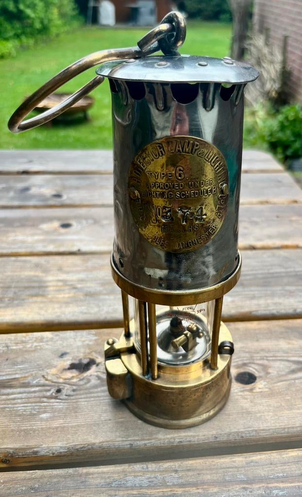 À vendre : lampe minière Protector originale — Type 6, Antiquités & Art, Antiquités | Éclairage, Enlèvement