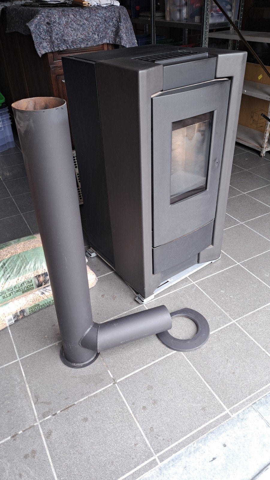 Pelletkachel Rika Como 9kW 2010, Enlèvement