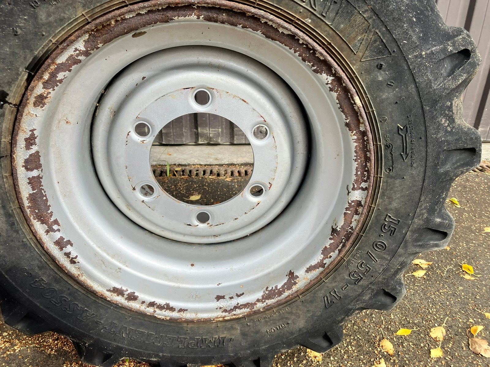 Velg+band maat15.0/55-17 ( 2 x ), Ophalen