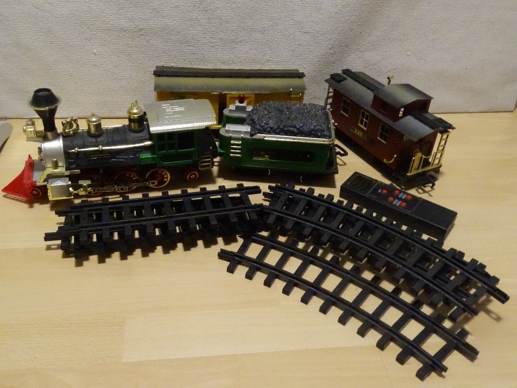 Grote treinset: Great Amerian Express, Hobby en Vrije tijd, Modeltreinen | Overige schalen, Ophalen of Verzenden, Gebruikt, Treinset