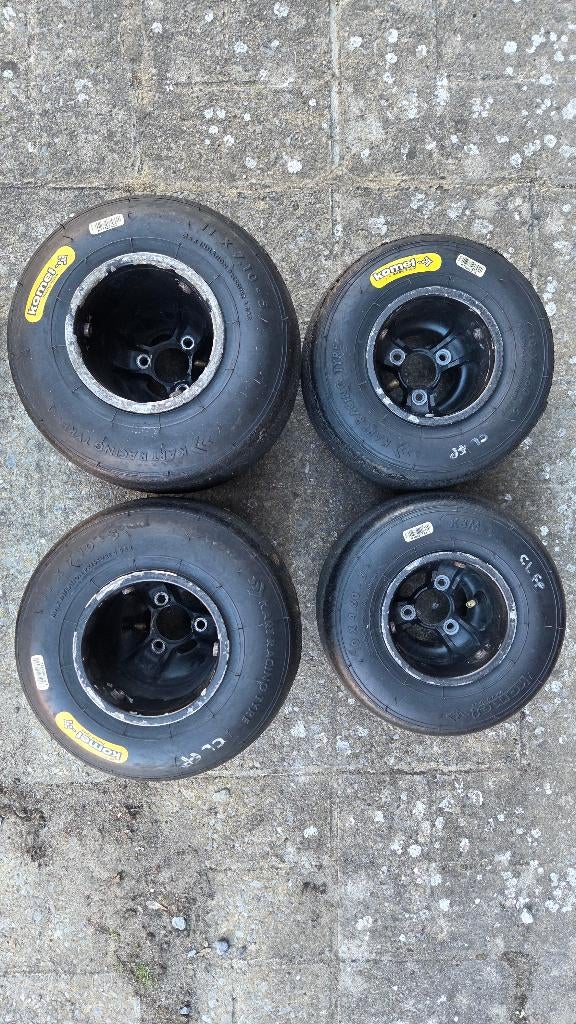 Set jantes karting entraxe OTK, Enlèvement, Utilisé, Pièces Kart