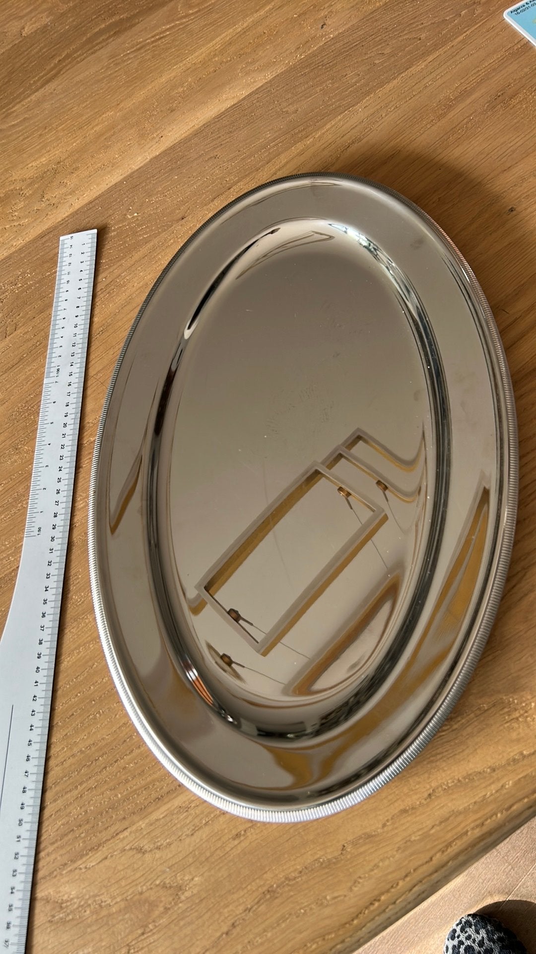 Inox opdienschaal, Ophalen of Verzenden