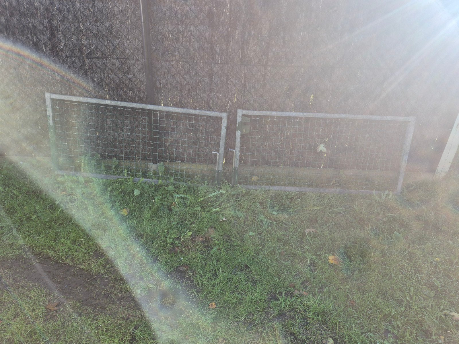 dubbele gegalvaniseerde metalen tuinpoort, Ophalen