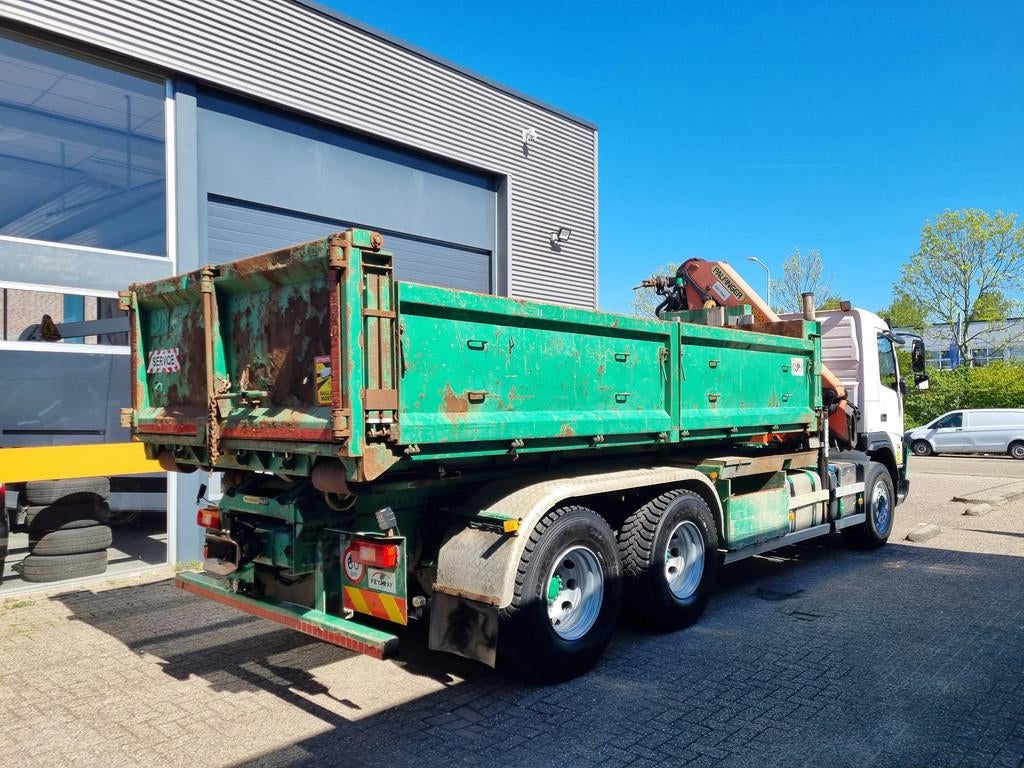 Volvo FMX 460 Containersystem 26T/ Palfinger Krane 18TM/ Rem, Automaat, Euro 5, Achterwielaandrijving, Wit