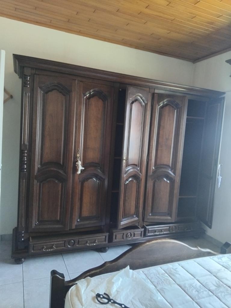 Volledige slaapkamer  in Eikenhout, Antiek en Kunst, Antiek | Meubels | Kasten, Ophalen