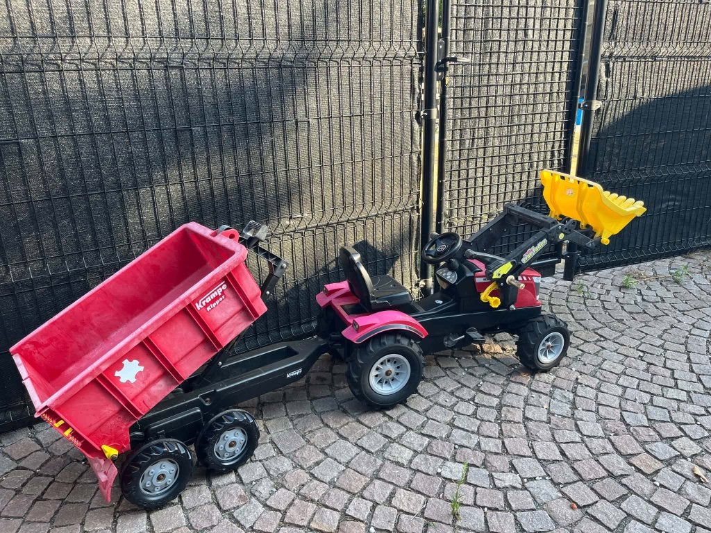 Rolly Toys Massey Ferguson traptractor +  Krampe kipper, Kinderen en Baby's, Ophalen, Gebruikt, Trapvoertuig