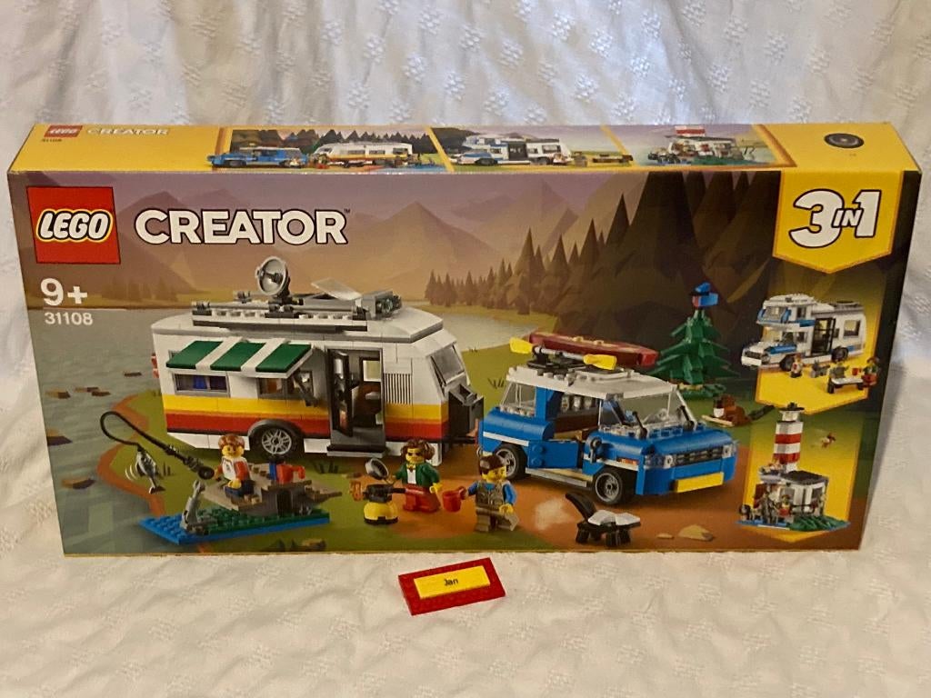 Lego 3in1 familievakantie met caravan 31108 sealed, Lego, Nieuw, Ophalen of Verzenden, Complete set