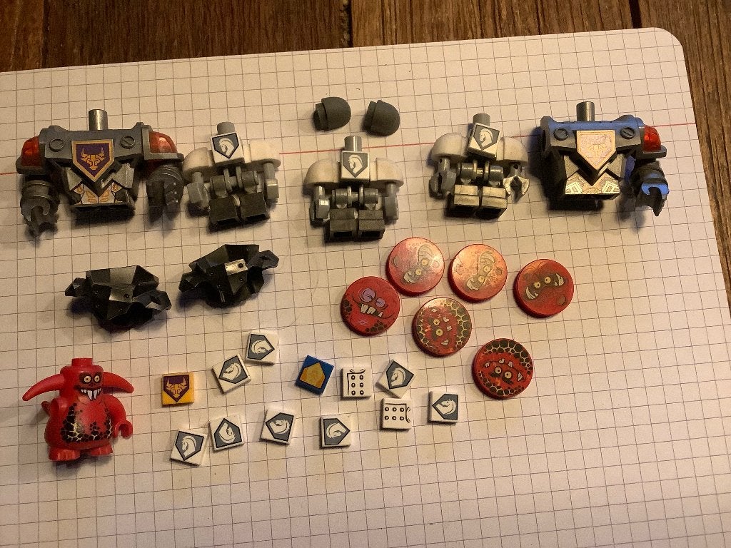 Lego lotje Nexo knights / 185-A2, Ophalen of Verzenden, Gebruikt, Losse stenen, Lego