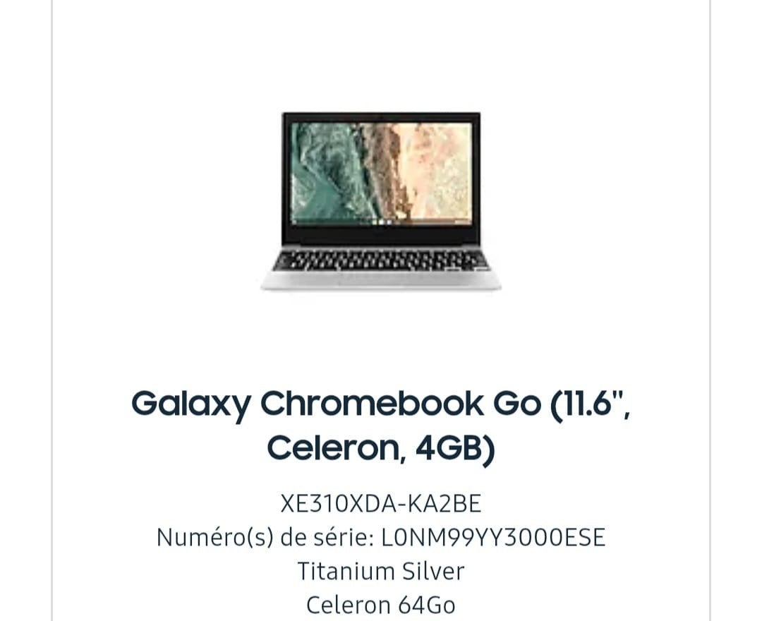 notebook samsung, Ophalen