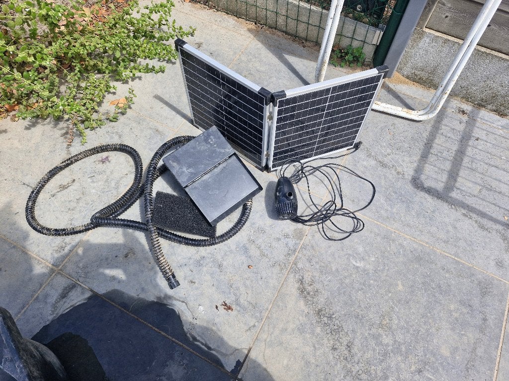 Vijverpomp zonne energie, Jardin & Terrasse, Jardin & Terrasse Autre, Enlèvement, Comme neuf