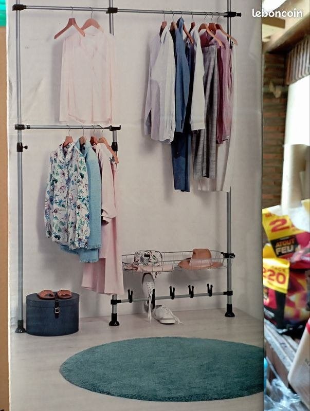 penderie télescopique dressing, Enlèvement, Comme neuf, 25 à 50 cm, Avec espace de penderie