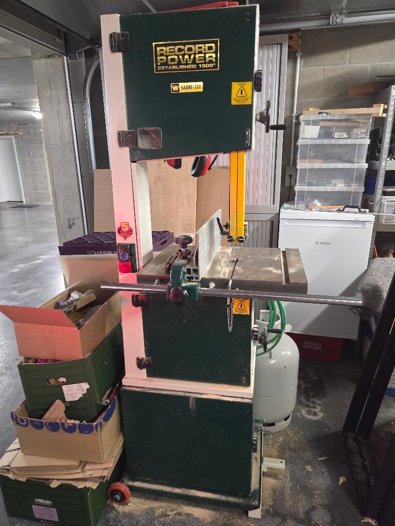 lintzaag RECORD SABRE 350, Doe-het-zelf en Bouw, Gereedschap | Zaagmachines, Ophalen, 70 mm of meer, 600 tot 1200 watt, Zo goed als nieuw