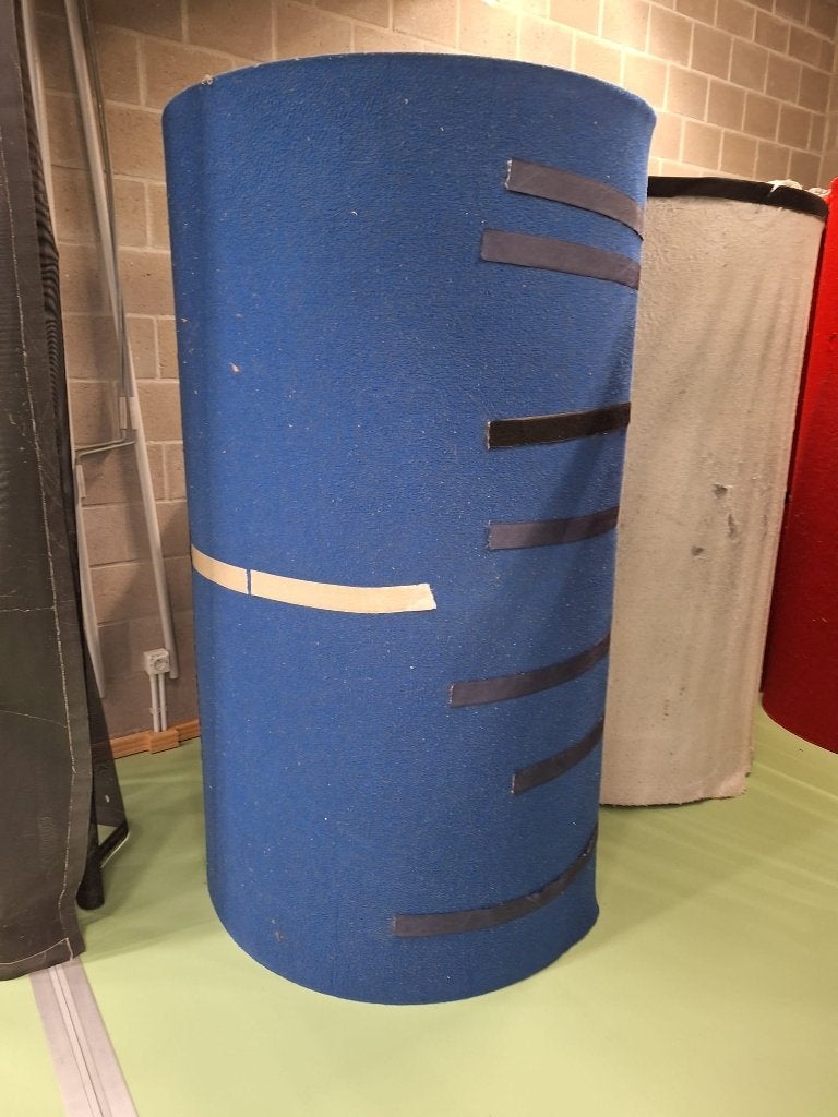 Tumblingbaan, Sports & Fitness, Gymnastique, Enlèvement, Utilisé, Bleu, Matériel