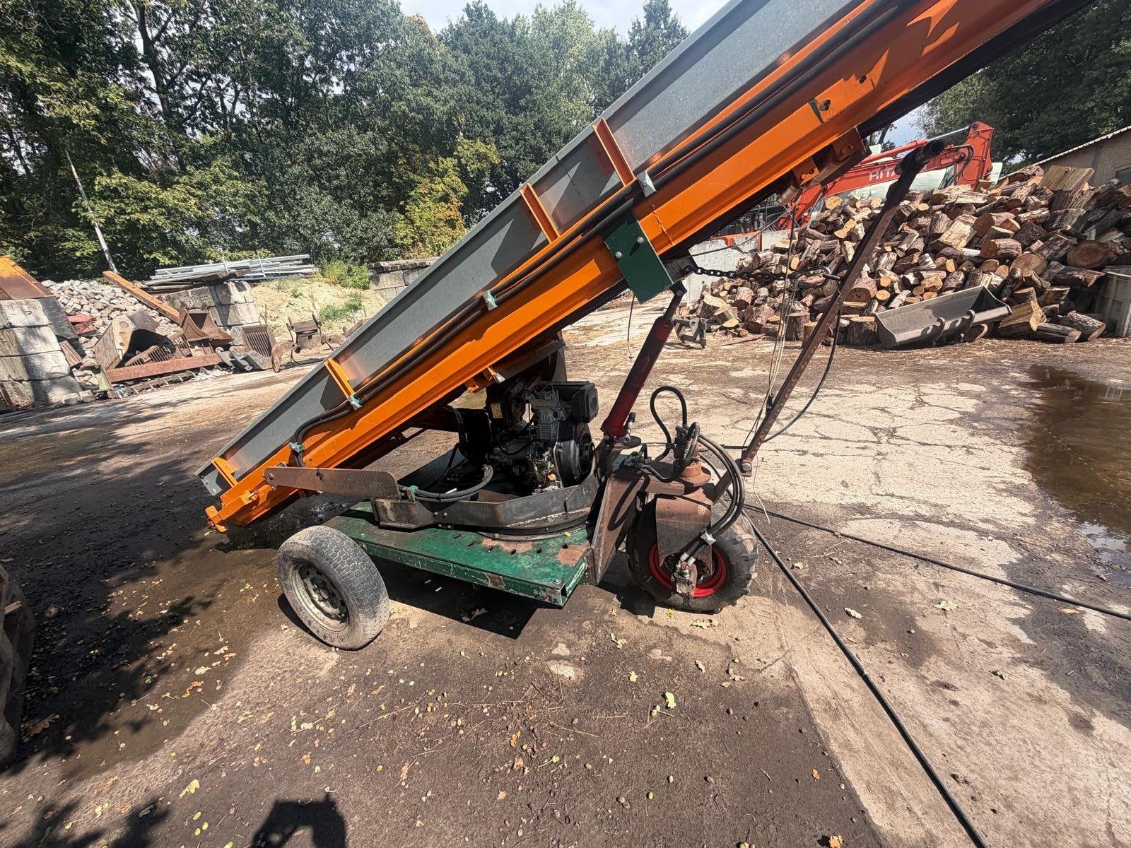 Zelfrijdende transportband, Ophalen