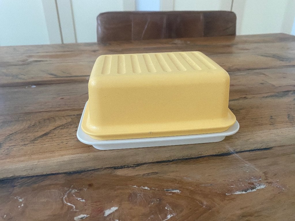 Tupperware botervloot, Huis en Inrichting, Verzenden, Geel, Botervloot