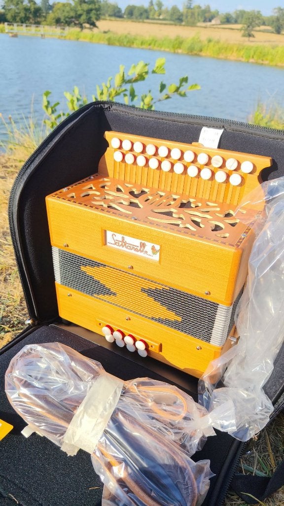 Accordéon diatonique Saltarelle Sol/Do, Musique & Instruments, Accordéons, Neuf, Autres marques, Autres formats, Avec valise