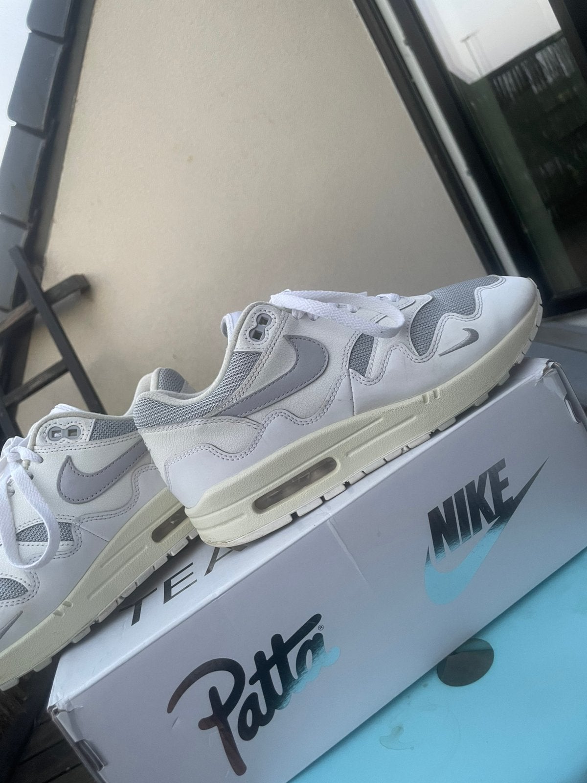 Nike X patta air max 1 white/pure platinum, Enlèvement ou Envoi, Comme neuf