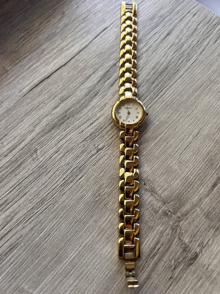 Damesuurwerk Rodania, Handtassen en Accessoires, Horloges | Dames, Overige merken, Staal, Staal, Polshorloge