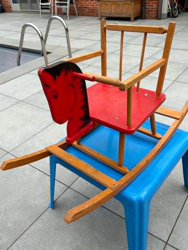 oud houten schommelpaard, Kinderen en Baby's, Ophalen, Gebruikt