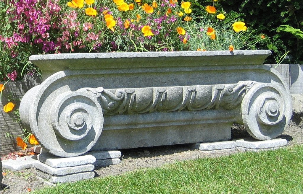 Oude natuursteen tuinbank, Ophalen