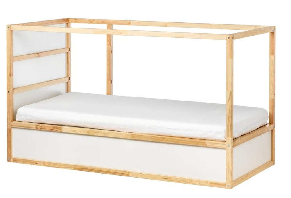 KURA Lit réversible, blanc/pin, 90x200 cm Ikea, Enlèvement, Utilisé, Lit mezzanine
