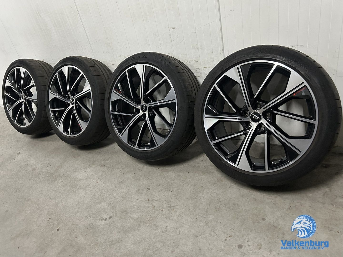 5-6mm! Originele Audi Q5 SQ5 80A Audi Sport 21 inch zwarte v, Auto-onderdelen, Banden en Velgen, Gebruikt, 255 mm, -, -