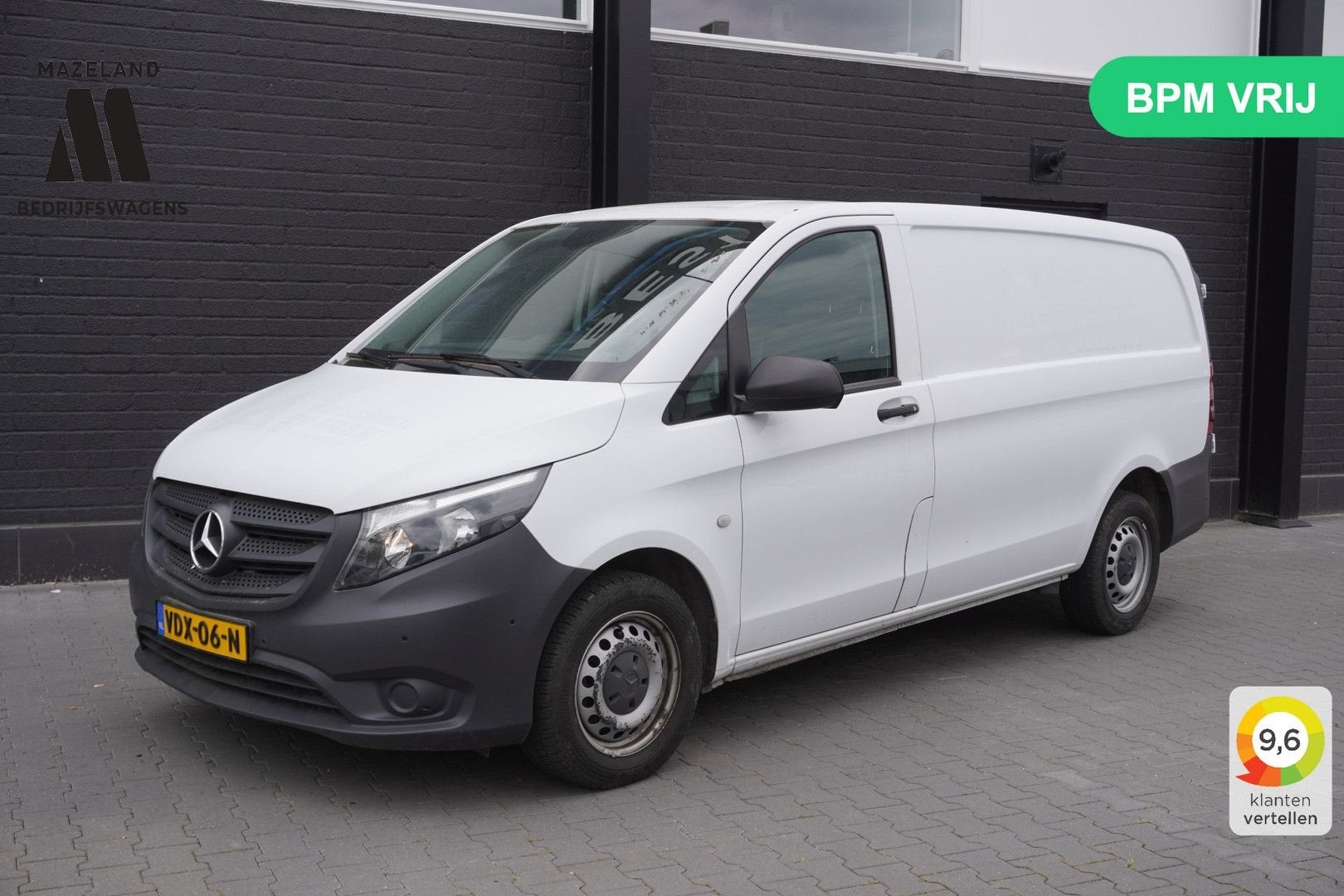Mercedes-Benz Vito 110 CDI Lang EURO 6 - Airco - Navi - Crui, Auto's, Parkeersensor, Wit, Mercedes-Benz, Bedrijf