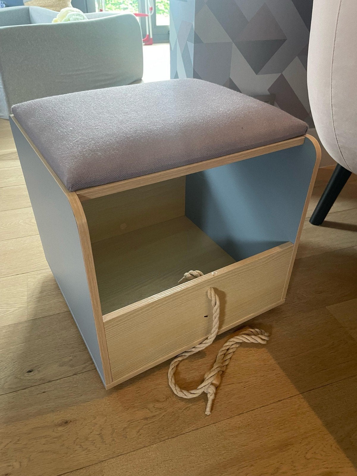 Pouf transportable sur roulettes pour enfants, Enlèvement