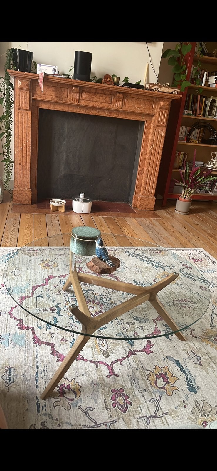 Table basse La Redoute, Ophalen, Zo goed als nieuw, Rond, Eikenhout