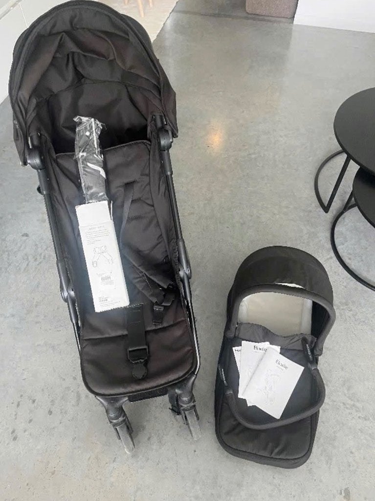 Buggy Elodie + draagmand, Ophalen, Gebruikt, Overige merken, Verstelbare rugleuning