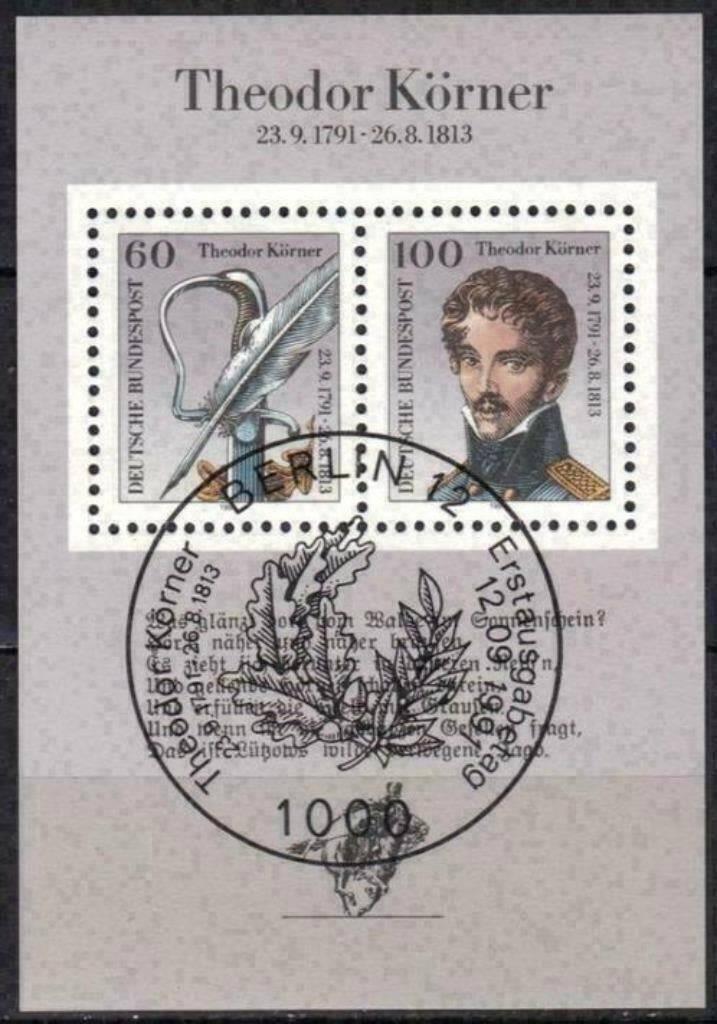 Duitsland Bundespost 1991 - Yvert 1391-1392 - Blokje 24 (ST), Postzegels en Munten, Postzegels | Europa | Duitsland, Verzenden