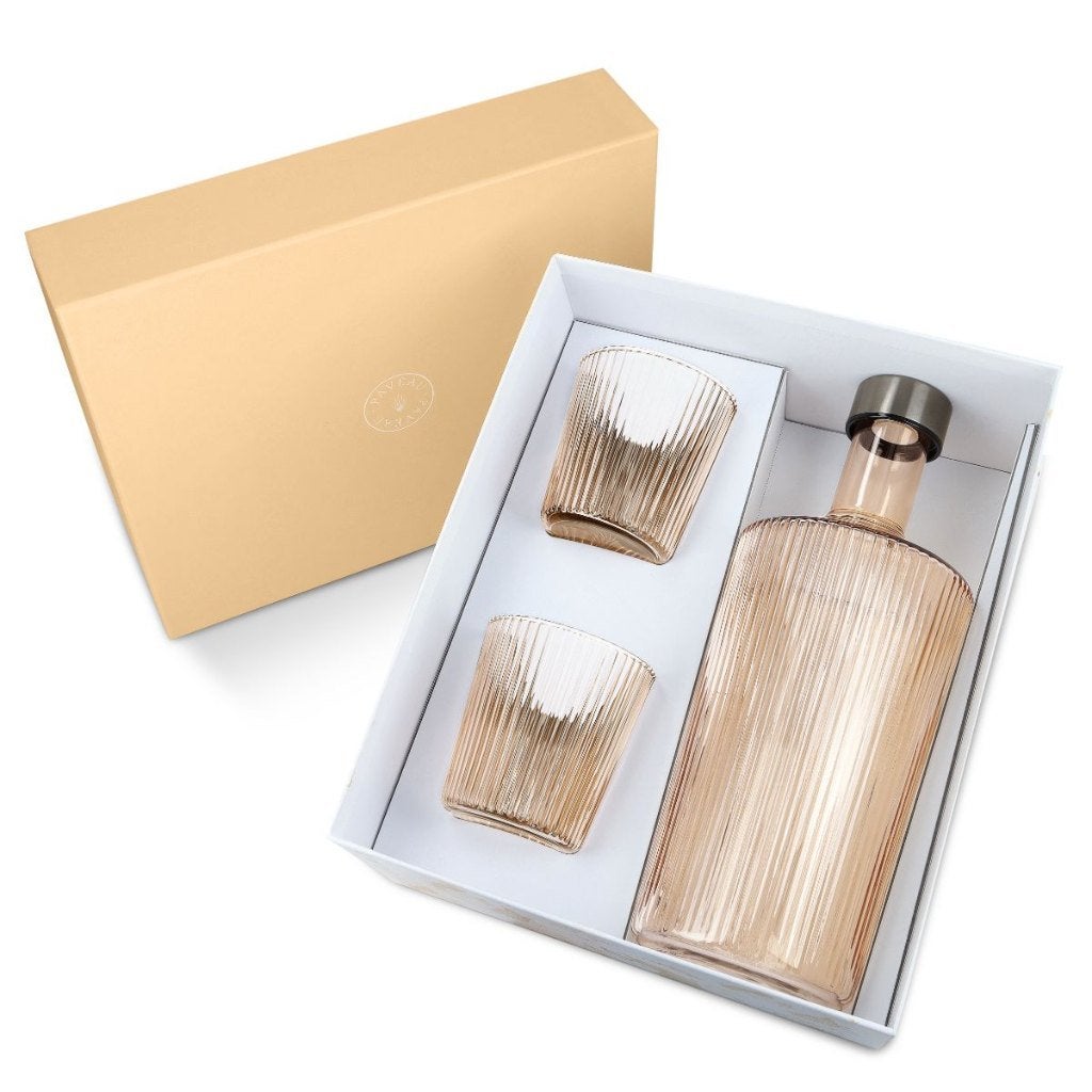 Paveau geschenkset waterfles en 2 glazen, Huis en Inrichting, Keuken | Servies, Ophalen, Glas of Glazen, Overige merken, Nieuw