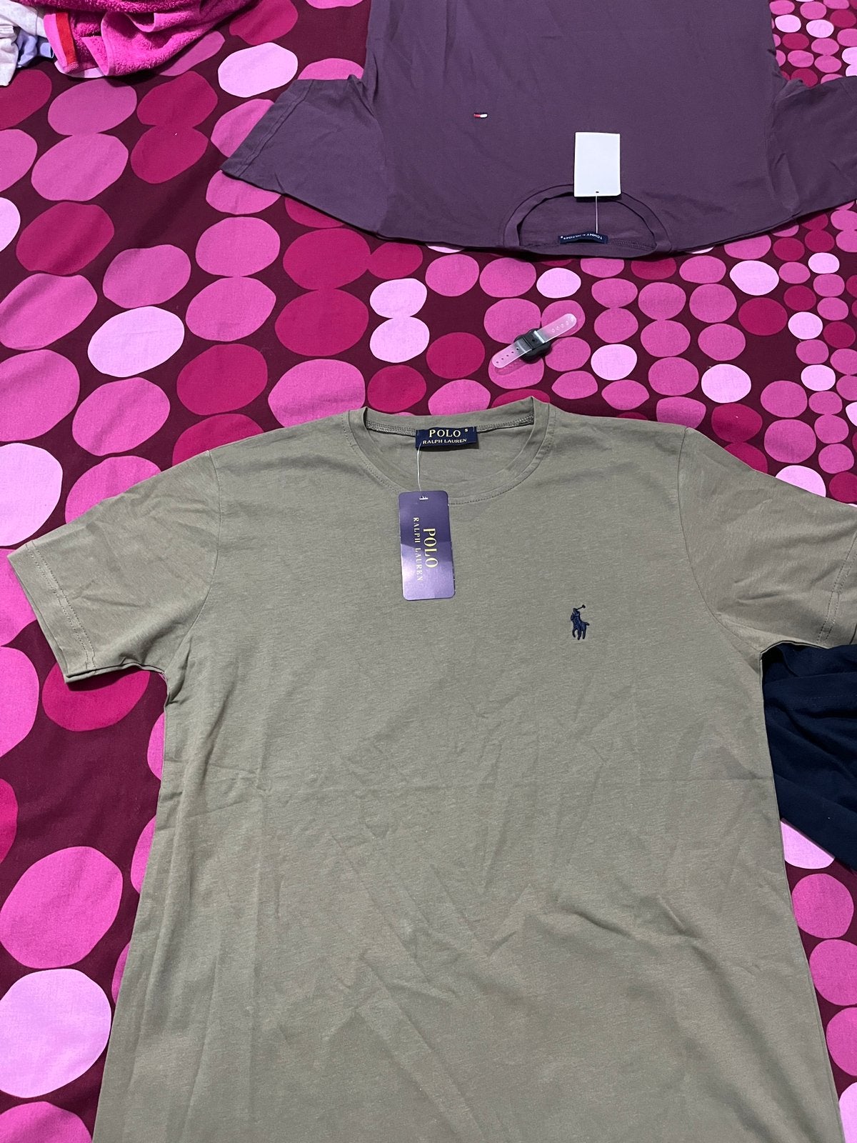 T shiet ralph laurent kaki taille S, Enlèvement ou Envoi, Comme neuf, Taille 46 (S) ou plus petite, Autres couleurs