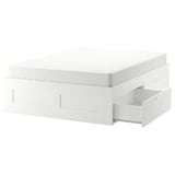 BRIMNES bedframe 140x200cm GRATIS (niet compleet), Huis en Inrichting, Slaapkamer | Bedden, Ophalen, Gebruikt, Wit, Tweepersoons