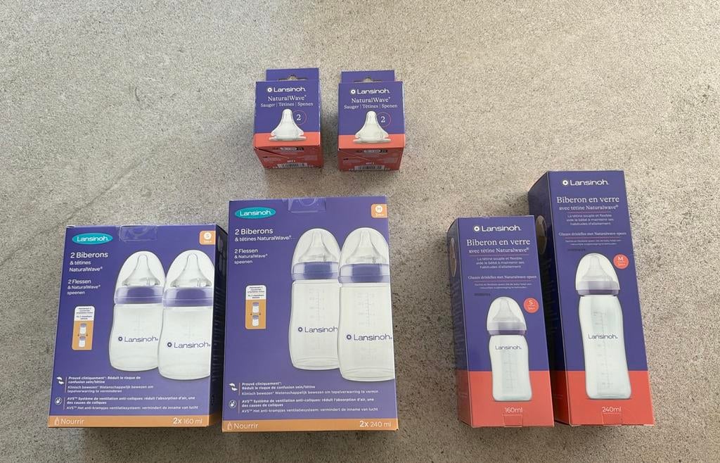 Set van Lansinoh babyflesjes, Kinderen en Baby's, Babyvoeding en Toebehoren, Nieuw, Overige typen, Ophalen