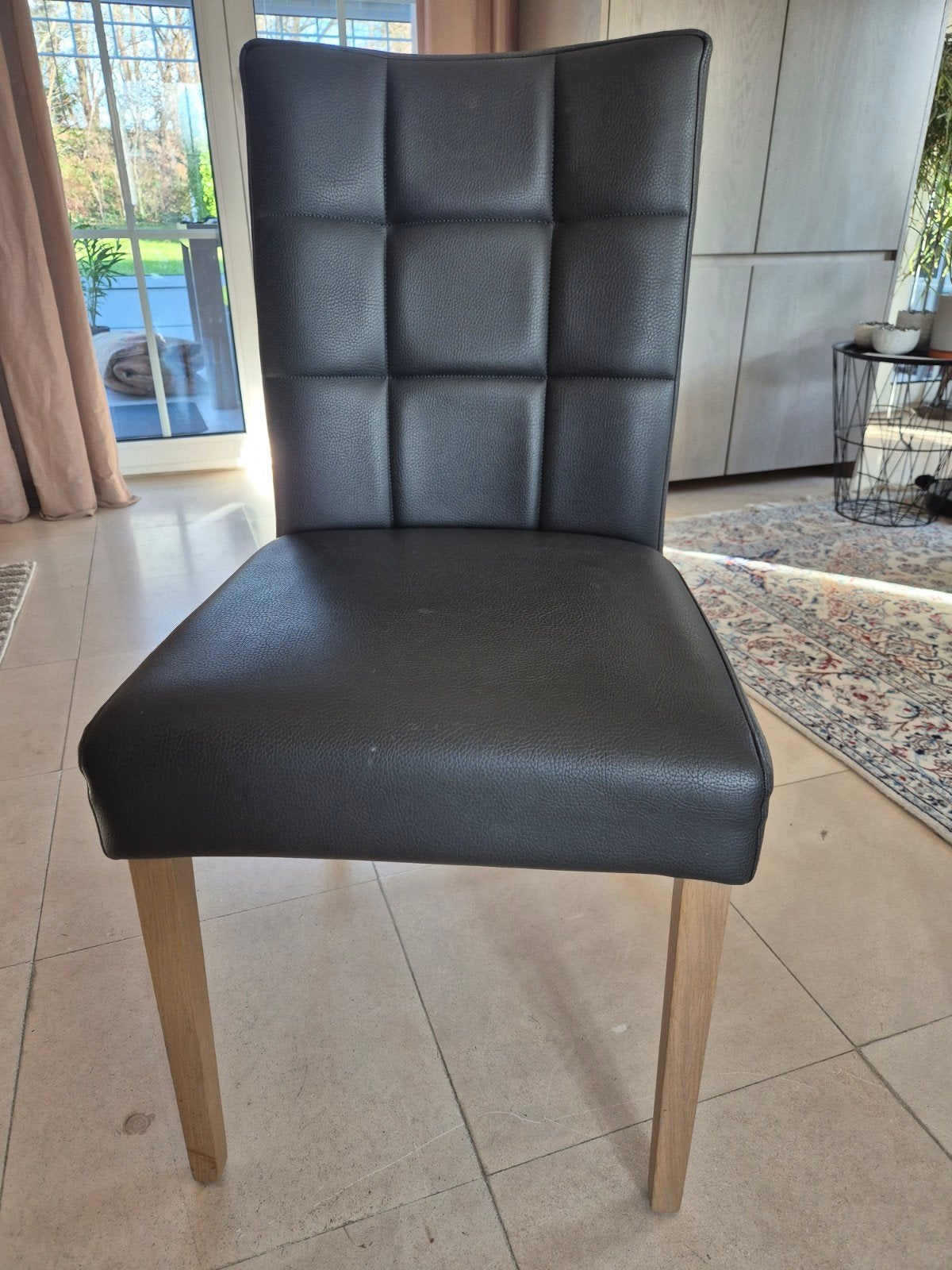 6 chaises de salle à manger en similicuir, Maison & Meubles, Enlèvement