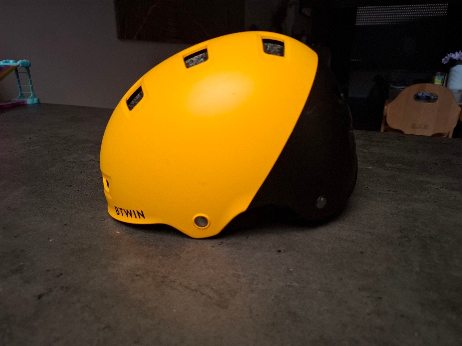 Helm kind B'twin xs, Fietsen en Brommers, Zo goed als nieuw, B'twin, Jongen, Ophalen