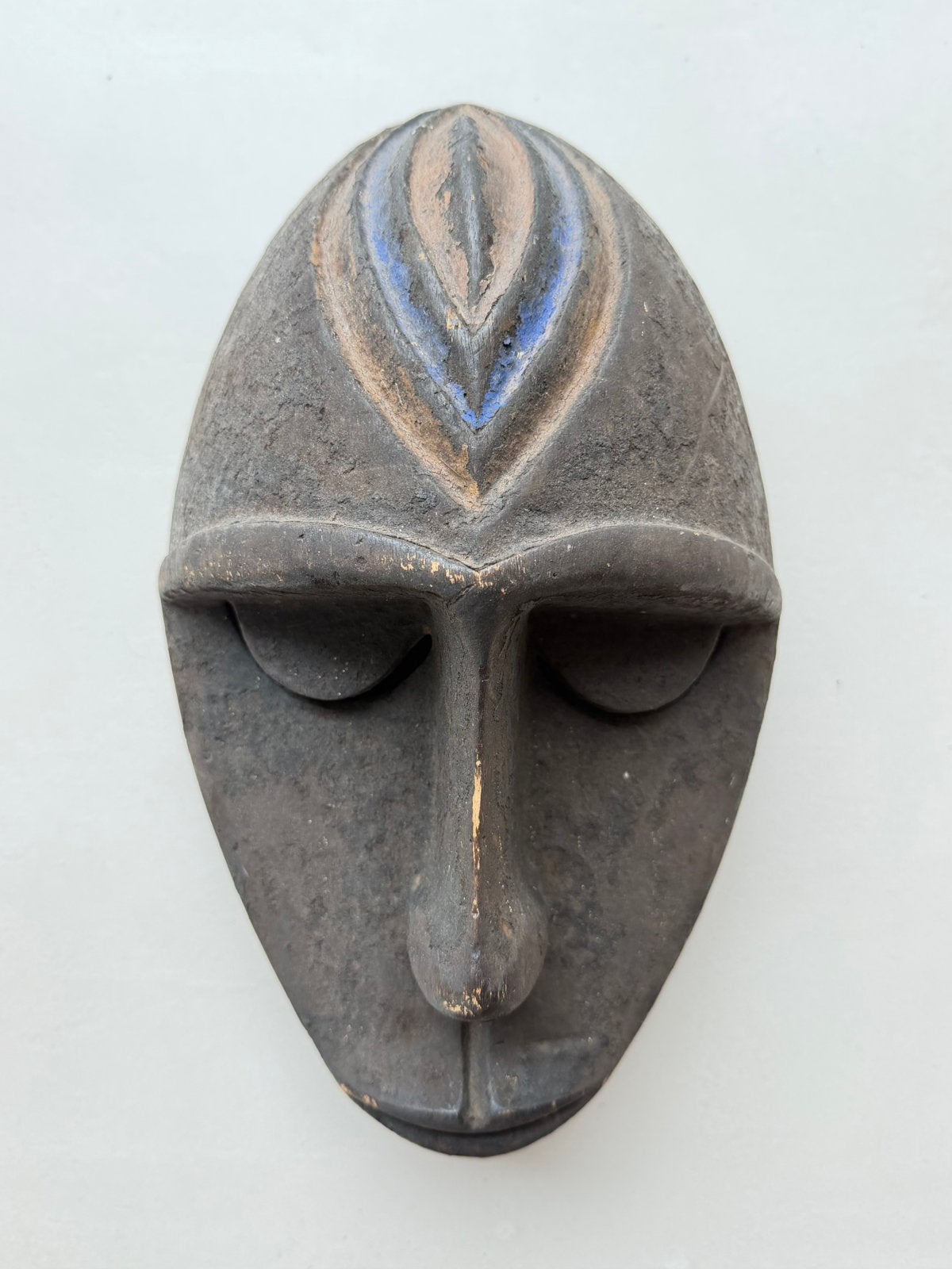 Afrikaans houten masker, West-Afrikaanse stijl, handgesneden, Ophalen, Masker