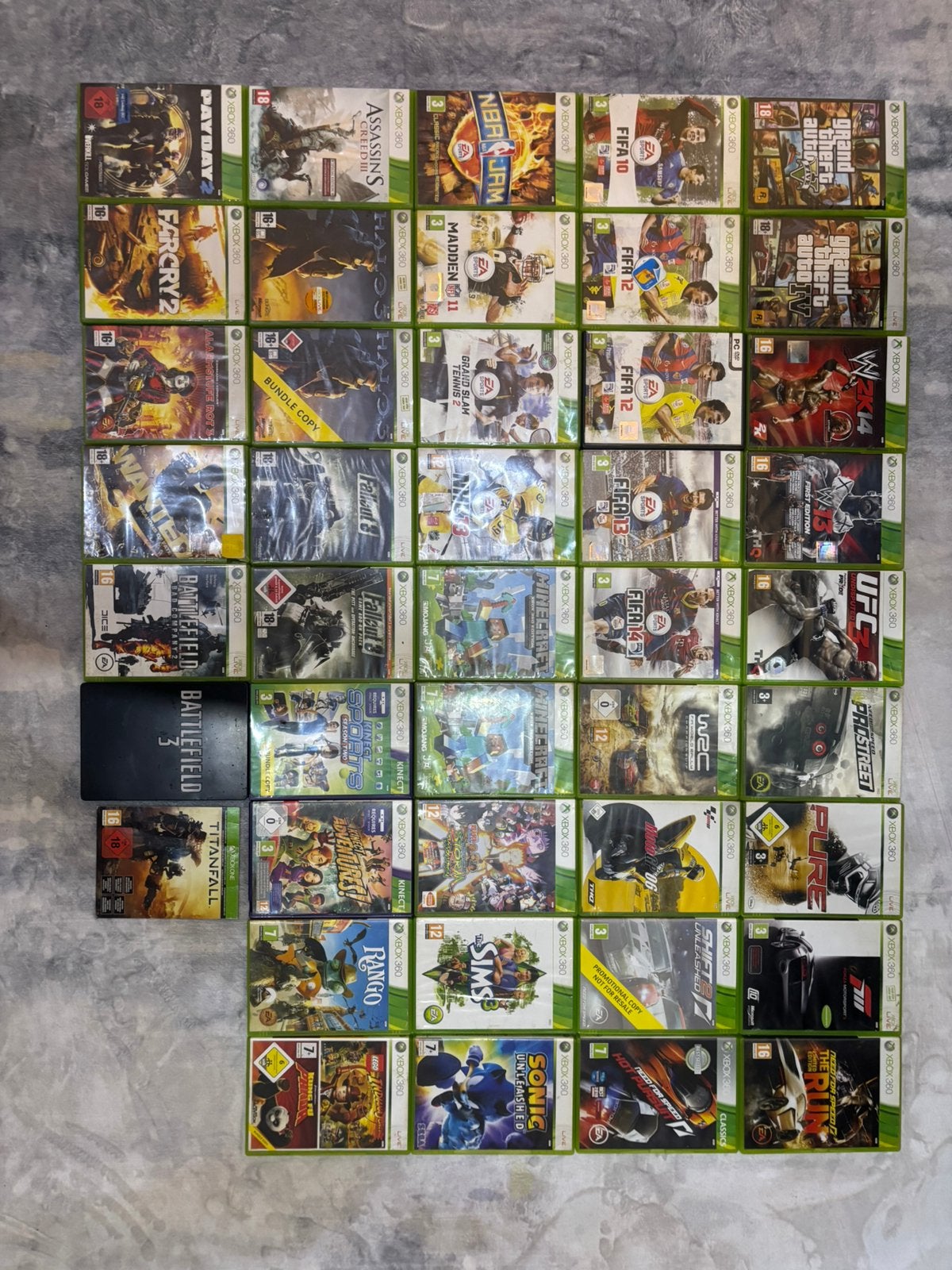 Grand lot de 42 jeux Xbox 360, Ophalen, Zo goed als nieuw
