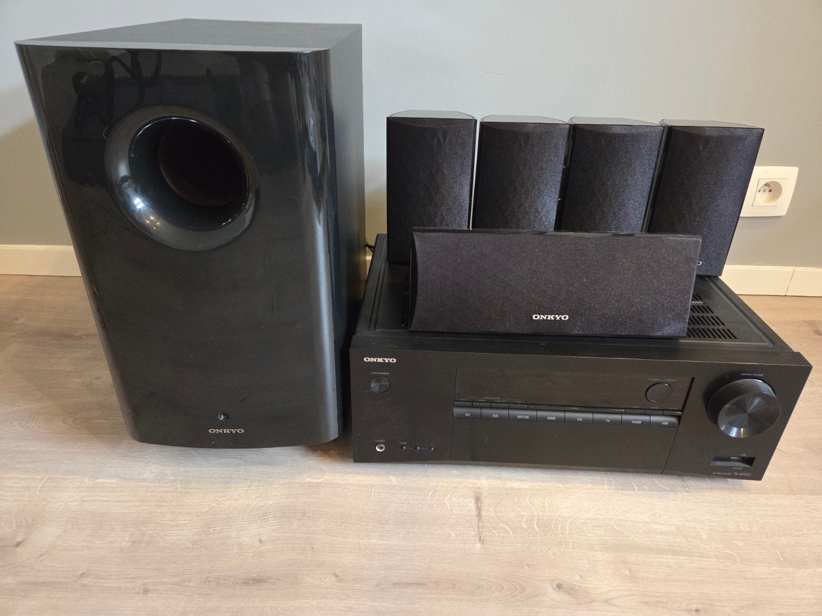 Onkyo 5.1 geluidsinstallatie, Audio, Tv en Foto, Home Cinema-sets, Ophalen