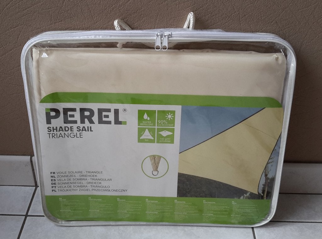 2 x schaduwdoek PEREL vierkant of driehoek ( NIEUW ), Tuin en Terras, Zonneschermen, Ophalen of Verzenden, Nieuw